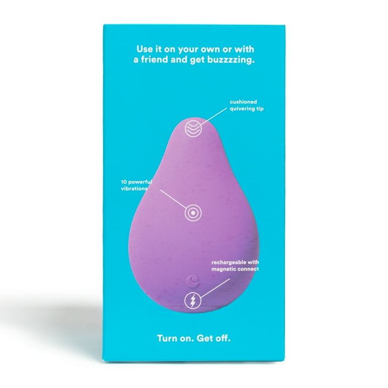 Hello Cake Little Massager Powerful Vibrator for Vulva and Clitoral Play, Lavender, 1 Count