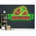 thumbnail image 4 of Glowneon Pizza Slide Neon Sign Decor, Pizza Restaurant LED Light, 4 of 4