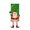 Santa Claus, variant on Christmas shopping mall decoration banner Store hotel door curtain decoration non-woven hanging cloth (1pcs)
