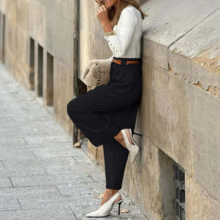 Modern Smart Casual Female Plus Size Summer Pants For Women Pants