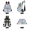 thumbnail image 4 of FORMRS Mini Backpack Purse for Women Quilted Travel Daypack Casual Shoulder Bag, Watercolor Ice Cream Pattern, 4 of 7