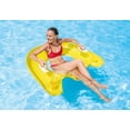 thumbnail image 2 of Intex Sit 'N Float Inflatable Lounges Blue & Yellow 6-Pack 60" X 39", 2 of 3