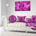 thumbnail image 3 of Designart Dark Pink Fractal Glass Texture - Abstract Throw Pillow - 12x20, 3 of 5