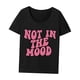 thumbnail image 3 of Camiseta para mujer, camiseta suave de verano con cuello redondo para viajes, vacaciones, playa, Camping, mujer SG, 3 of 7