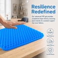 thumbnail image 6 of Gel Seat Cushion for Long Sitting (Super Large & Thick), Soft & Breathable, Gel Chair Cushion for Wheelchair, for Hip Pain, Gel Seat Cushion for Office Chair, 6 of 7