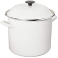thumbnail image 1 of Le Creuset 10 qt Enamel on Steel Stockpot, White, 1 of 5