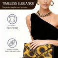 thumbnail image 5 of TSOVTHRID Sunflower Leopard Print Womens Clutch Purses Ladies Evening Handbags with Chain Strap Elegant Wedding Bag Gifts for Women Cocktail Prom Party, 5 of 7