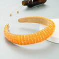 thumbnail image 1 of Diadema con cuentas tejidas a mano para el cabello Homing Hair Hoop, estilo barroco, esponja, accesorios simples para el cabello facial para mujer, 1 of 6