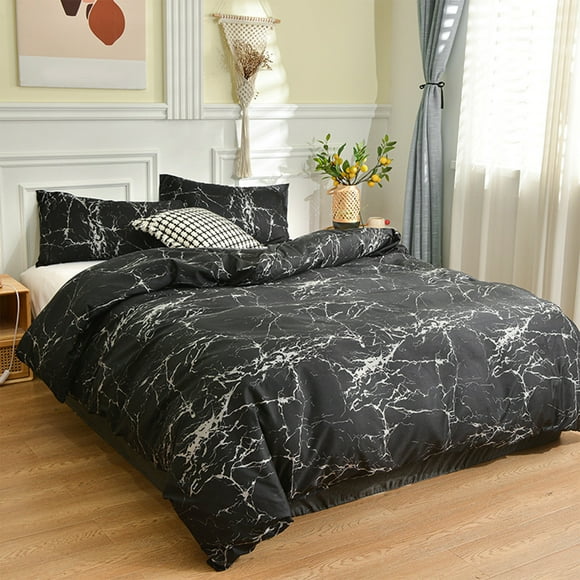 HIGERH Twin Comforter Cover | All-Season Soft Brushed Polyester Duvet Cover | Fresh Patterns In Yellow, Coffee, Gray | 200X230Cm