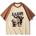 thumbnail image 1 of Camiseta de cabra que grita, camiseta de manga japonesa para mujer, ropa de calle, camiseta de manga harajuku para mujer, ropa de cómic, 1 of 5