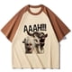 thumbnail image 1 of Camiseta de cabra gritando, camiseta de verano para mujer, ropa de calle para niña, ropa de diseñador manga, 1 of 5