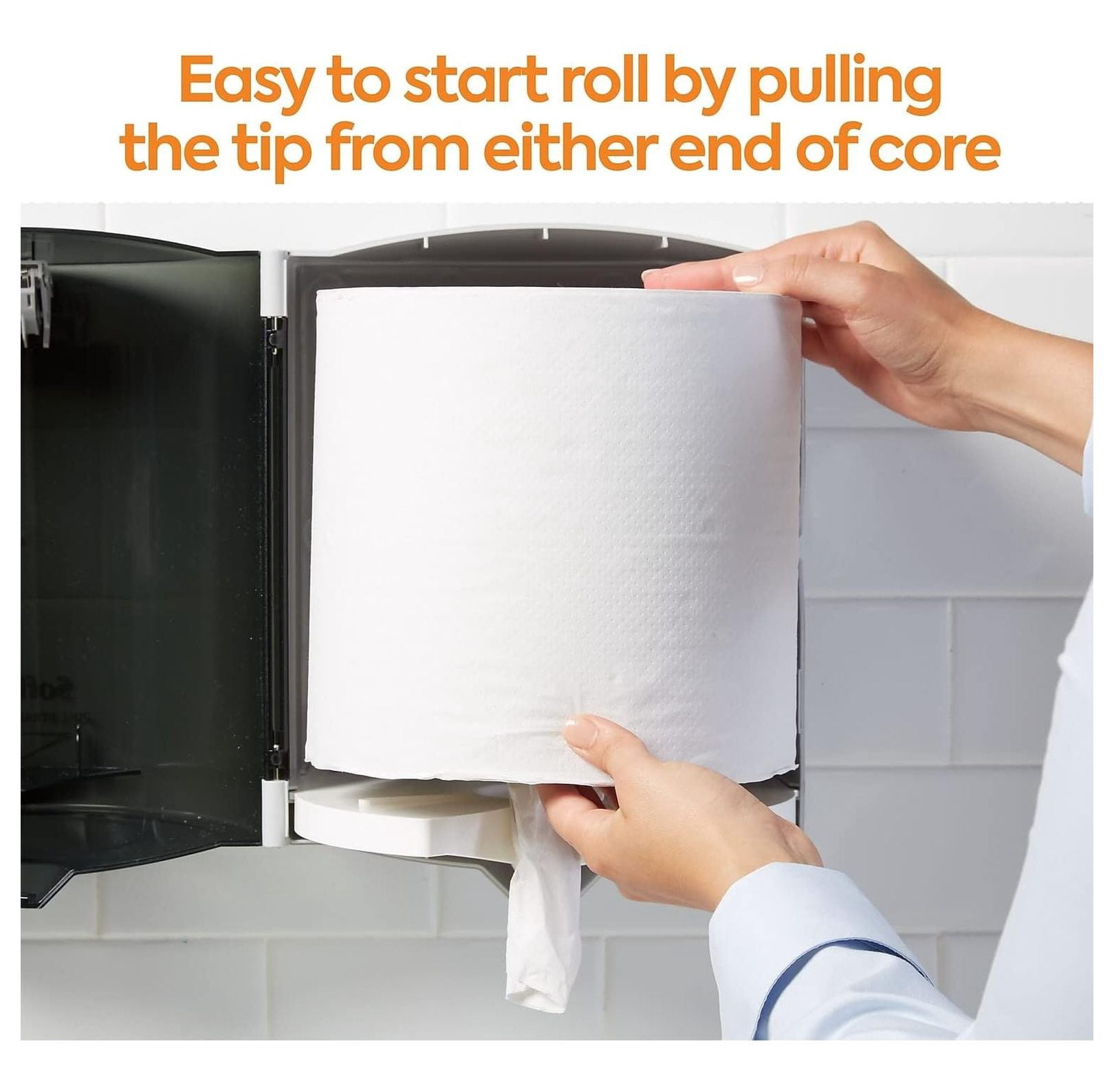 Coastwide Professional 2-Ply Paper Towels, Center-Pull, 1-Sheet Dispensing, Recycled, 660-Sheets Per Roll, 6-Pack, White
