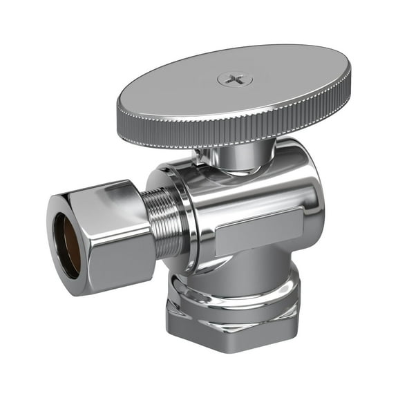 Proflo PFXQAT32C 1/2" X 3/8" Quarter Turn Angle Valve - Chrome
