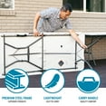 thumbnail image 6 of Lifetime 6' Commercial Grade High-Quality Fold-in-Half Folding Table, White (25011), 6 of 21