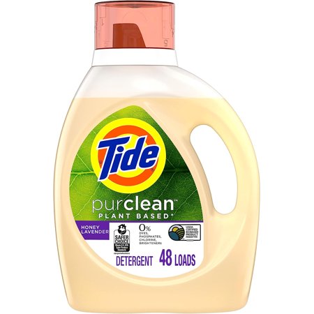 Purclean Liquid Laundry Detergent  Honey Lavender Scent  69 Fl Oz  48 Loads  75% Plant-Based