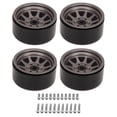thumbnail image 1 of <p>Rc Car Wheel Rim 4PCS RC Wheel Rim Set Zinc Alloy Steel Universal 1.9 Inch 10 Rims RC Crawler Car Wheel Hub For Axial SCX10 II III</p>, 1 of 7