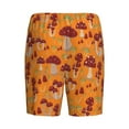 thumbnail image 5 of Naloa Mushroom Men's Short Pajama Pants, Lounge Comfort Shorts with Elasticized Waistband and Side Pockets - Medium, 5 of 9
