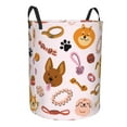 thumbnail image 2 of Fotbe Cute Dog Laundry Basket with Handles, Waterproof Large Laundry Hamper, Wash Bag for Corner Dorm, Rolling Laundry Basket with Handles-Small, 2 of 8