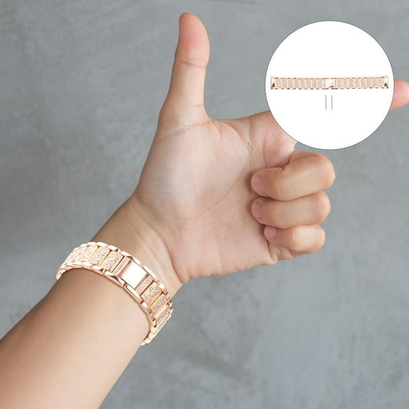 Masteelf Wrist Watch Band Watchband Replacement Strap for Smart Smartwatch Gold