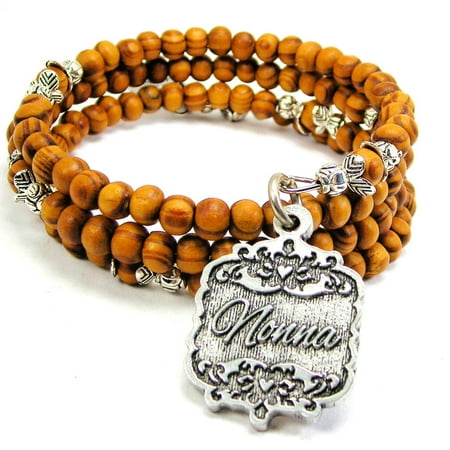 Wood Wrap Bracelet - Chubby Chico Charms Nonna Victorian Scroll Wood Wrap Bracelet