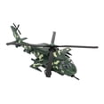 thumbnail image 4 of Helicóptero de metal fundido a presión, modelo de avión de combate de aleación con sonido y luz, 140 mAh, OD, color verde, 4 of 14