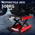 thumbnail image 5 of Oumurs Motorcycle Scissor Jack Lift 1100 LBS ATV Motorcycle Dirt Bikes Scooter Red Mini Crank Stand, 5 of 10