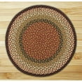 thumbnail image 2 of Home Indoor Decorative Jute SC-019 Burgundy, Mustard Braided Slice Rug - 24" x 39", 2 of 5