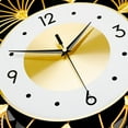 thumbnail image 3 of FETCOI Large Wall Clock Flower Shape Silent Scanning Movement Gold Wall Clock Modern Art Decorative Wall Clocks for Living Room Decor, 3 of 8