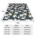 thumbnail image 2 of Honeii Lilies Flowers Print Fleece Blanket - Throw Blanket for Bed, Sofa, Couch, Camping, and Travel , Microplush Ultra Soft Warm Blanket-40"x30", 2 of 5
