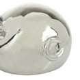 thumbnail image 5 of 13" x 5" Silver Porcelain Pig Sculpture, by DecMode, 5 of 9