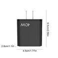 thumbnail image 3 of US Standard Charging Head 40W USB Fast Charging Charger 2U+2C Compatibles With Various Devices, 3 of 6