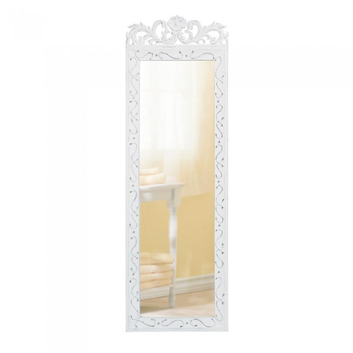 Elegant White Wall Mirror In, White Wall Mirror Large