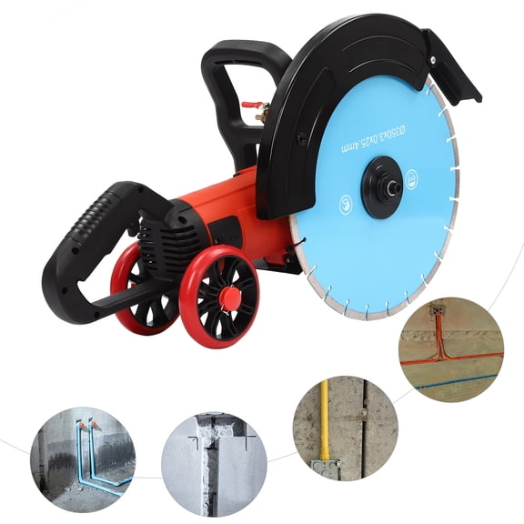 Electric Concrete Saw, Concrete Cutter Saw, Circular Saw with Saw Blade 110V
