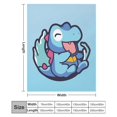 thumbnail image 4 of Pokemon Totodile Throw Blanket Cute Flannel for Boys Girls Men Women, 4 of 7