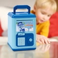thumbnail image 6 of JIhuahe Safe Deposit Money Box for Kids, Children's Large Storage Bank with Lights, Music, and Key, Large Storage Savings Piggy Bank for Educational Play,Blue, 6 of 6