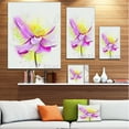 thumbnail image 3 of Beautiful Purple Flower with Yellow - Flowers Canvas Wall Artwork, 3 of 4