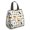 Basketball and Star, variant on Basketball and Star White Pattern Insulated Lunch Bag for Women Men, Large Portable Soft Cooler Tote, Thermal Food Storage Bag with Pearl Cotton, 8.66L, 8.75"x5.75"x9.5"