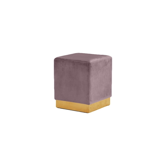 Velvet Ottoman Stool - Maykoosh Upholstered Footrest - Modern Accent Furniture
