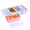 Pastel Rainbow,4x2 Cup, variant on Micebay BPA-Free Silicone Freezer Molds with Retractable Base, Stackable Modular Organized, 1-Cup and 2-Cup Portion Control Soup Cubes Freezer Tray with Lids for Meal Prep, Broth, Stews, Leftovers