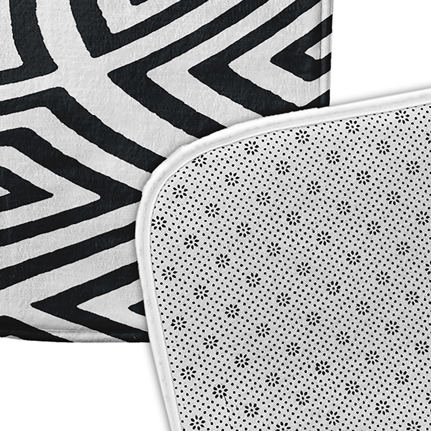 Simply Daisy Geometric Pet Feeding Mat for Dogs and Cats