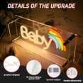 thumbnail image 5 of UPONRAY Baby Neon Sign Dimmable Letter Neon Signs USB Powered LED Neon Light for Room Decor,Light Up Desk Lightbox Sign for Family Friends Birthday Gift, 5 of 5