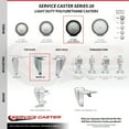 thumbnail image 2 of Regency 600CSW415 U-Boat Utility Cart Caster Replacement - Service Caster Brand, 2 of 2