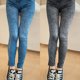 thumbnail image 2 of Gibobby Leggings Translúcido con patrón cintura alta para mujer, pantalones vaqueros imitación terciopelo, mallas versátiles adelgazantes 80% algodón, mallas elásticas altas（Negro，Talla única), 2 of 5