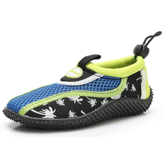 Apakowa Boys and Girls Water Shoes Lightweight Sole Easy Walking Athletic Slip on Aqua Sock(Toddler/Little Kid/Big Kid)