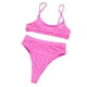 thumbnail image 4 of Conjunto de 2 piezas para mujer Color sólido Cintura alta Bikini Explosión Split Traje de baño OAVQHLG3B Store  lin121212, 4 of 4