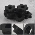 thumbnail image 5 of Tuercas hexagonales shaofei para mancuernas 4 pares Collares de barras negras, 5 of 5