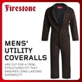 thumbnail image 2 of Firestone Mens Coveralls Water-Resistant Twill Workwear Durable Quilted Lining Utility Jumpsuit, 2 of 7