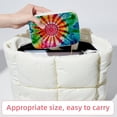 thumbnail image 6 of tie dye Velvet Portable Earring Holder with Removable Compartment: Display Case, Jewelry Box, Decorative Box - Gift!, 6 of 7