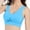 Sky Blue, variant on AWZXDE Womens Sports Bras Wireless Seamless Hollow Mesh Breathable Thin Plus Size Yoga Workout Bra