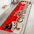 thumbnail image 1 of Christmas Mats and Rugs Flannel Fabric Non Slip Rubber Bath Rug Floor Mat, 1 of 1